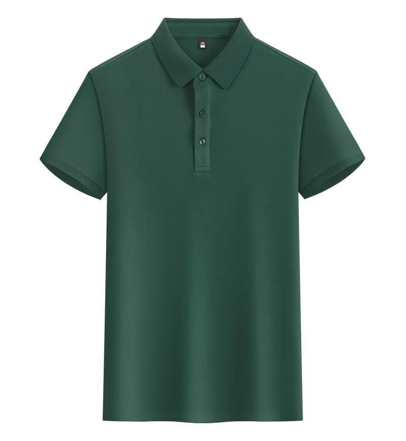 Faites des uniformes d'entreprise à manches courtes avec un collier tournant