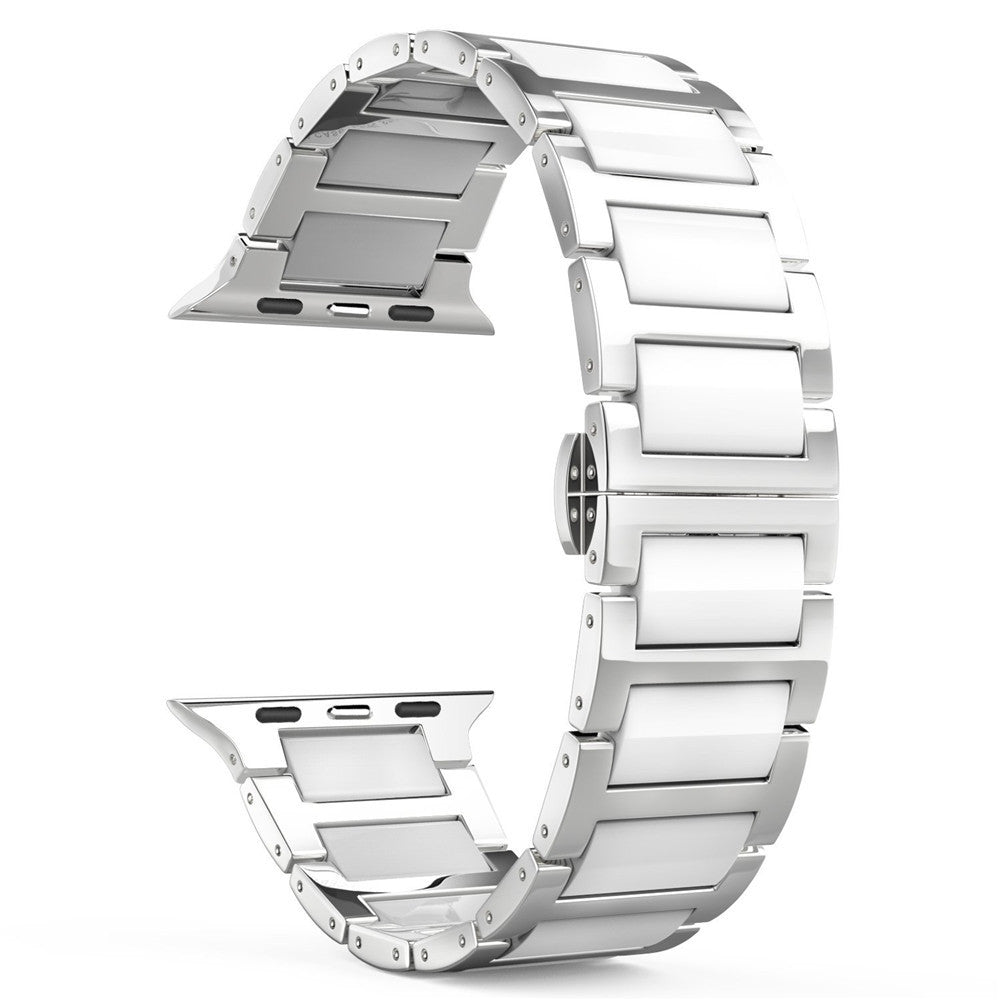 Acier inoxydable universel et céramique noire Bracelet en acier inoxydable Apple