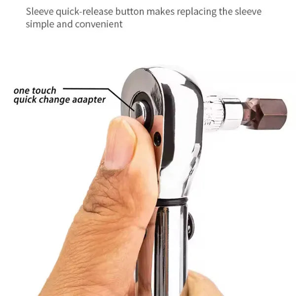 15-piece preset torque wrench set for DIY bike repairs