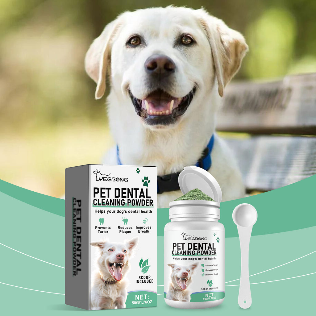 Poudre de nettoyage de dents de chien