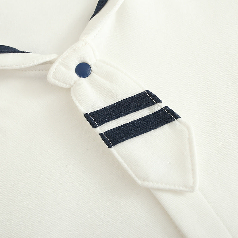 J'aime maman et papa bébé nouveau-né printemps et automne style marine Bow Tie Romper