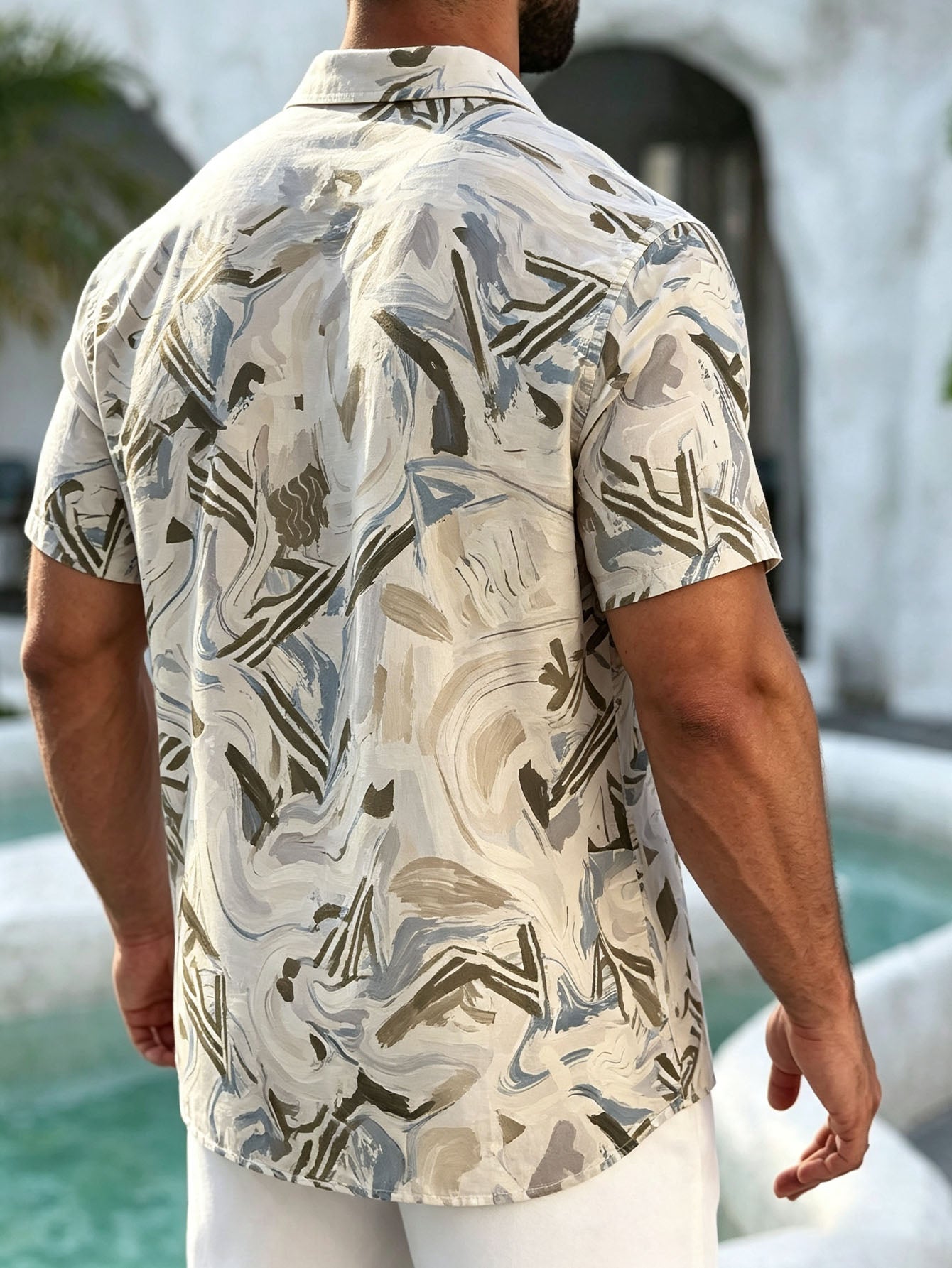 Chemise Hawaïenne Homme imprimé coloré pour les vacances