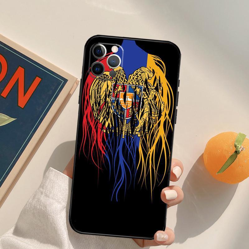 Cas personnalisé et minimaliste de téléphone drapeau arménien