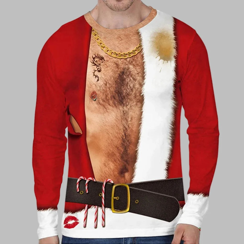 T-shirt d'impression numérique 3D Pizza pour hommes