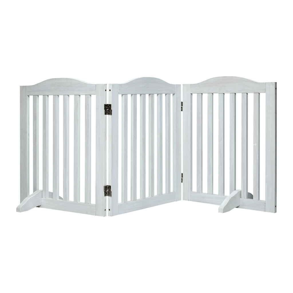 Porte pliable pour chiens en bois