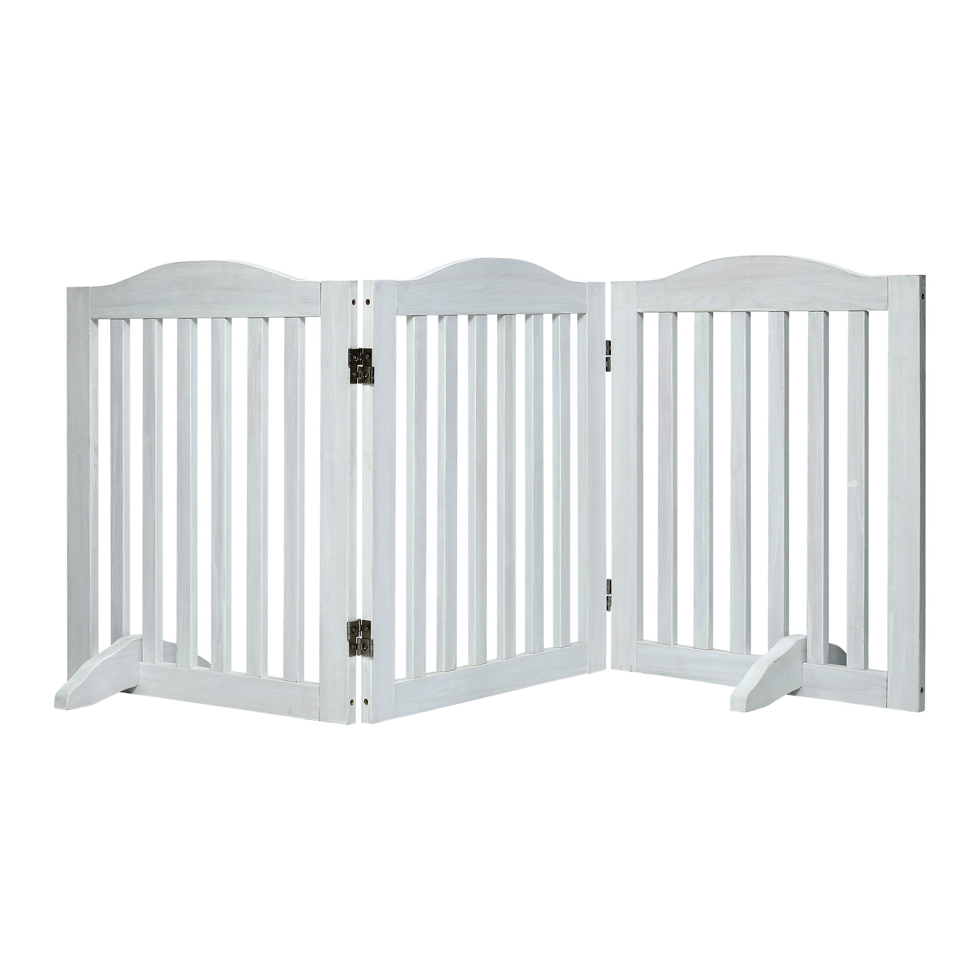 Porte pliable pour chiens en bois