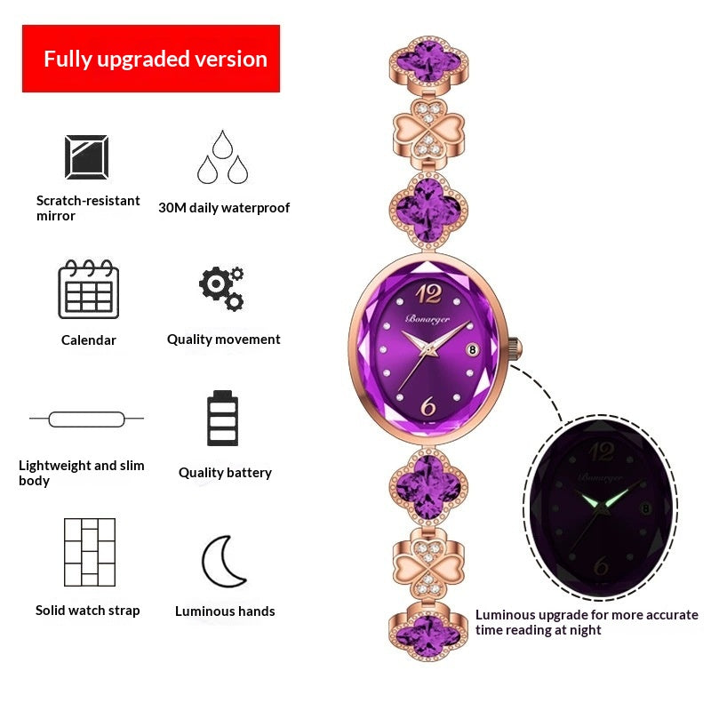 Montre bracelet de calendrier de luxe abordable