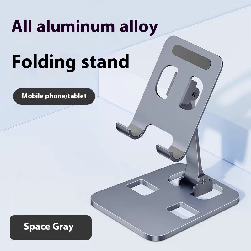 Porte-téléphone mobile en alliage d'aluminium Lazy Flolding Rotation