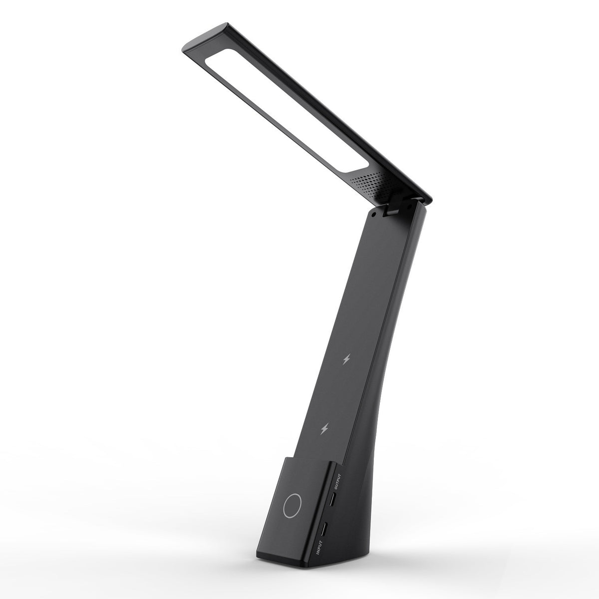 Lampe de table pliable en plastique sans fil Support de charge Personnalisé Multifonctions créatives
