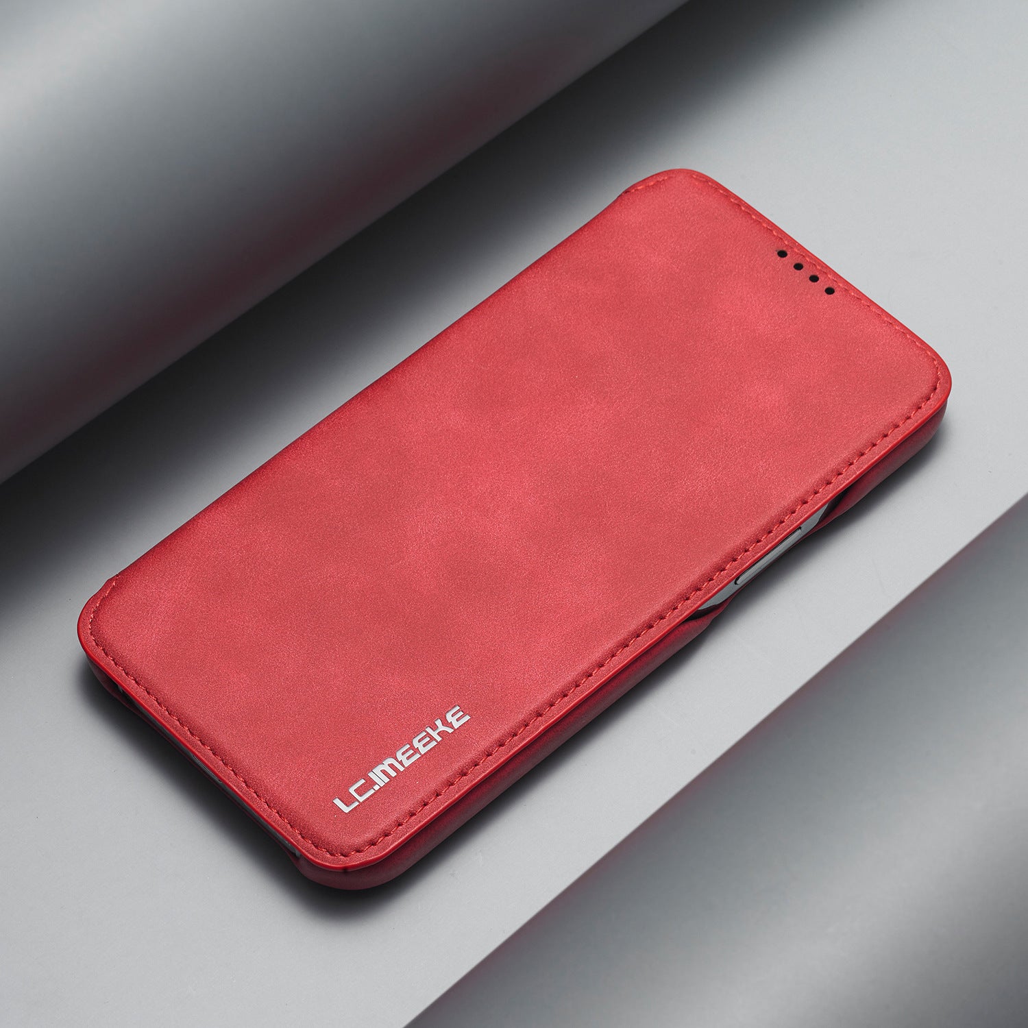 Minimalist Solid Color Flip style boîtier en cuir de téléphone