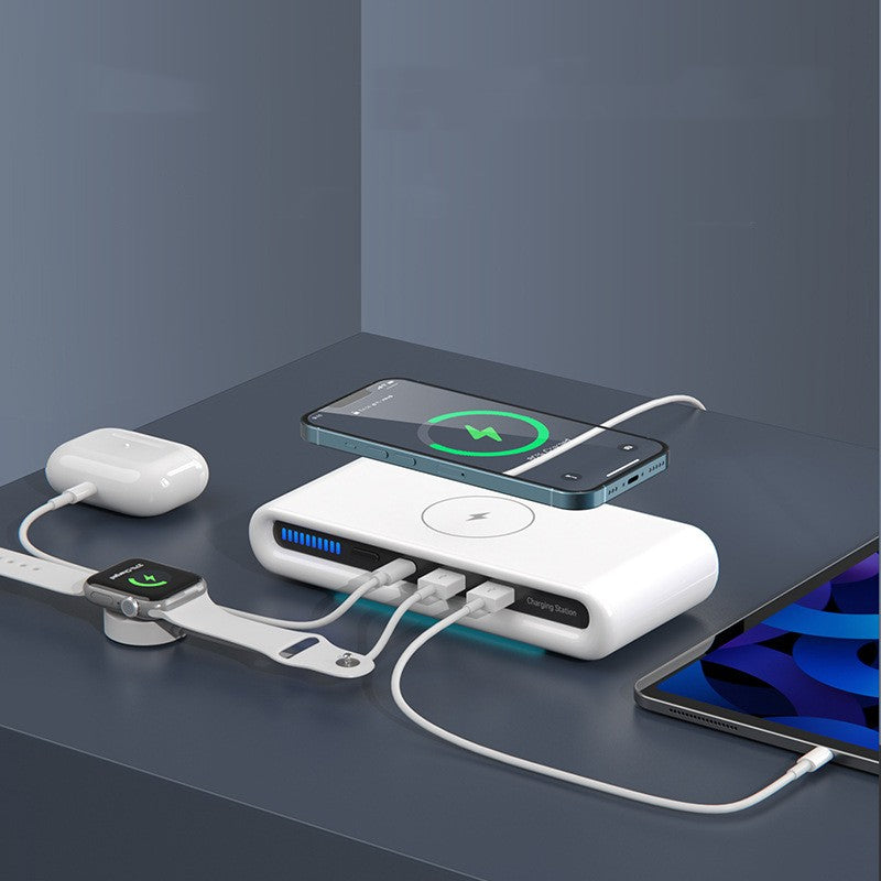Chargeur sans fil de bureau 15W8 Lampe d'atmosphère couleur