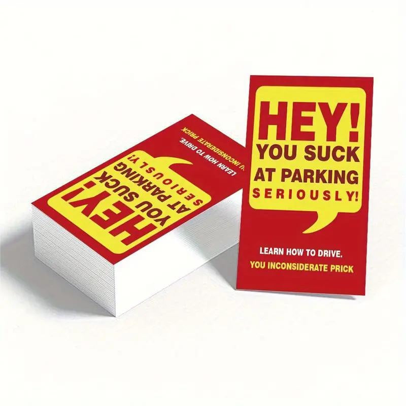 Violation parking ticket You park like an idiot card Funny parking ticket
