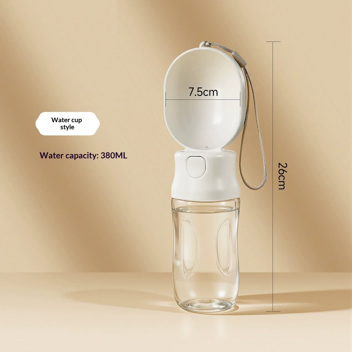 Distributeur d'eau portable pour animaux de compagnie pour les sorties