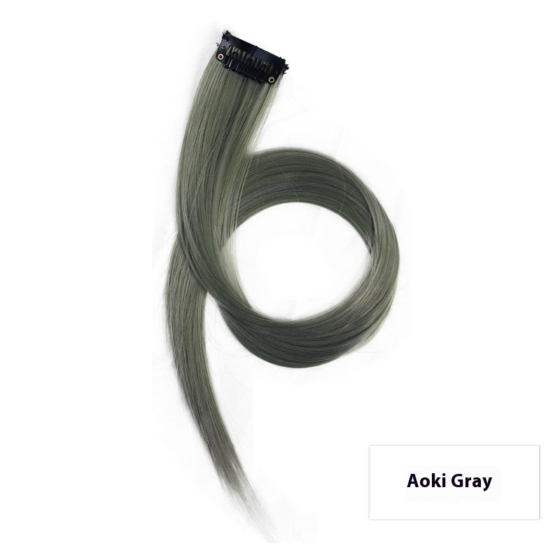 Couleur cheveux suspension oreille perruque teinte ensemble cheveux extension couleurs bandes