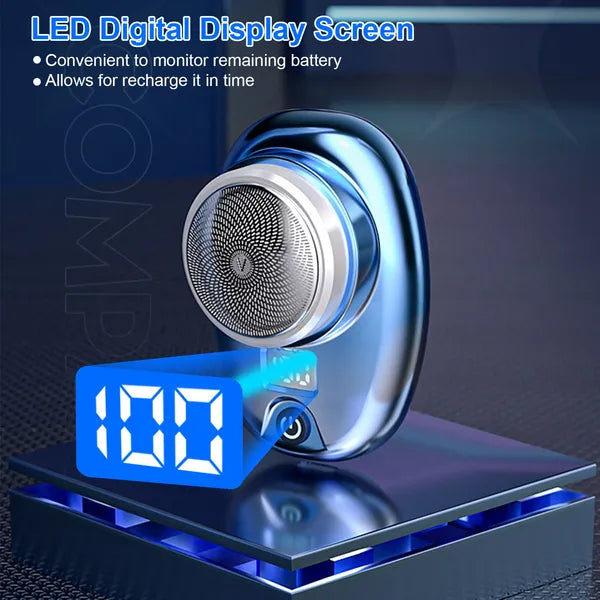 Rasoir électrique portable avec affichage numérique LED Type-C Razor électrique rechargeable pour M