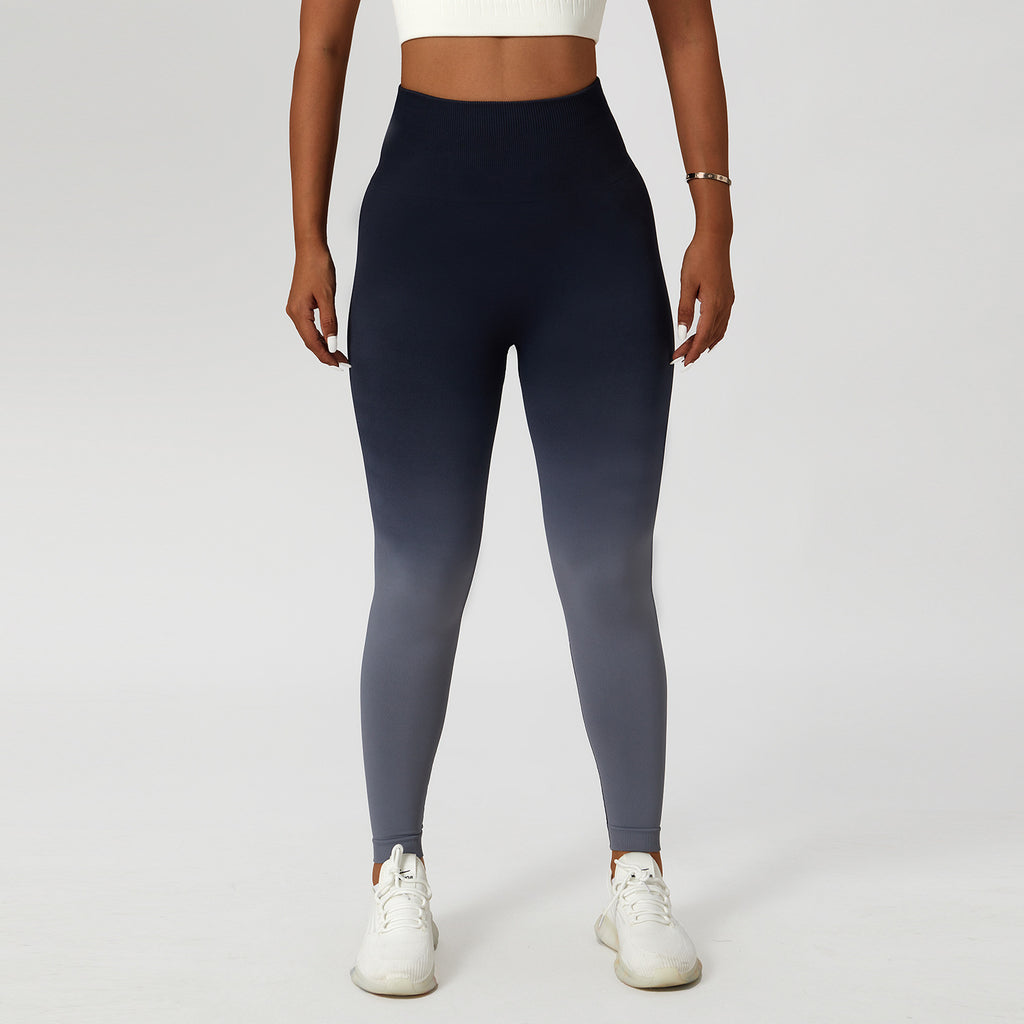 Gradient Fitness High Waist Sportswear Tight Pantalons extérieurs