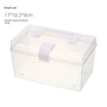 Maison Boîte de stockage transparente Bureau plastique Organisateur