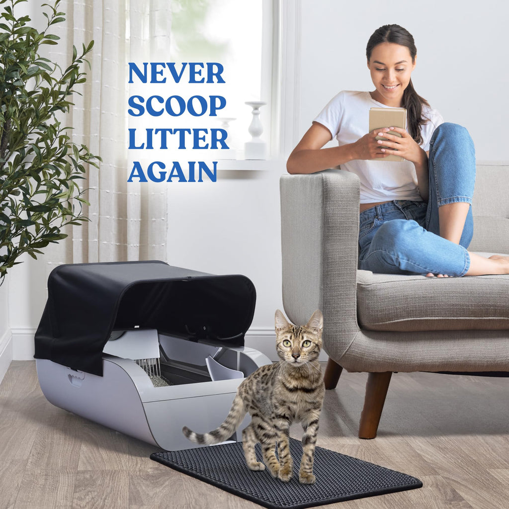 Smart Cat Litter Box Cat Litter Box Ouverture large