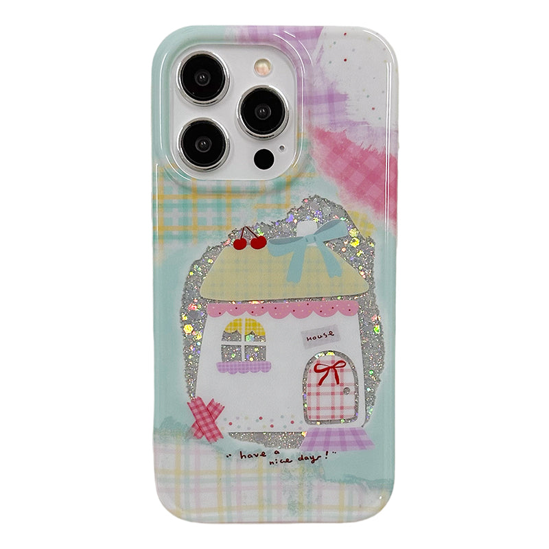 Style coréen Niche Cute House Case de téléphone