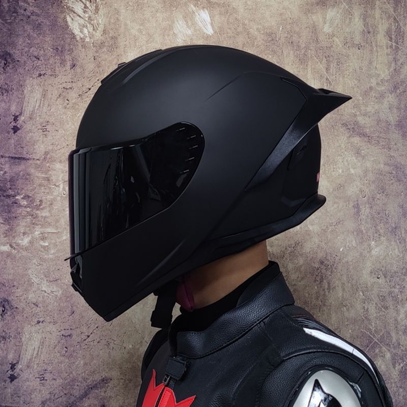 Casque de moto homme Bluetooth chaud plein visage quatre saisons