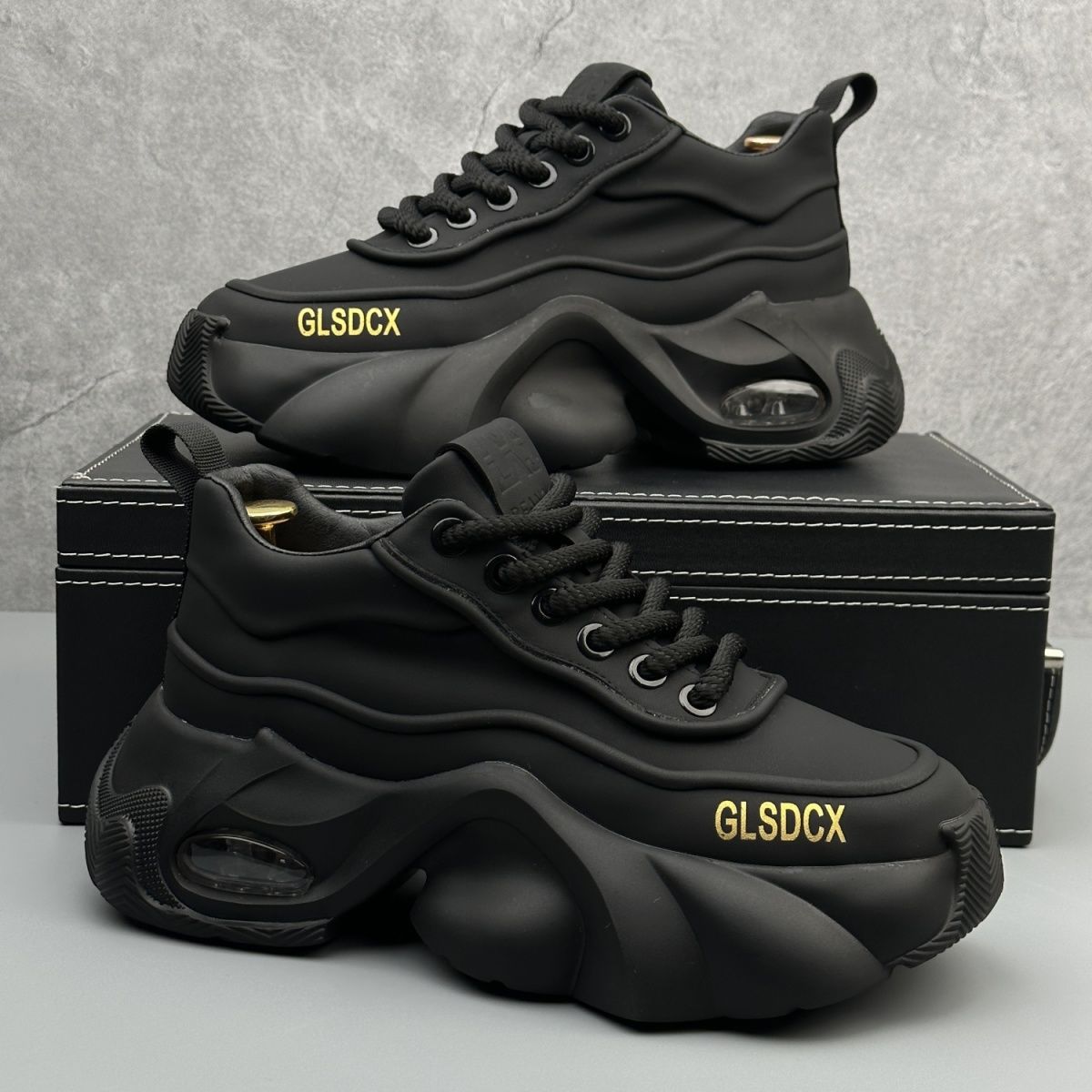 Chaussures pour hommes Tendance de surface cuir Sports Platform de loisirs