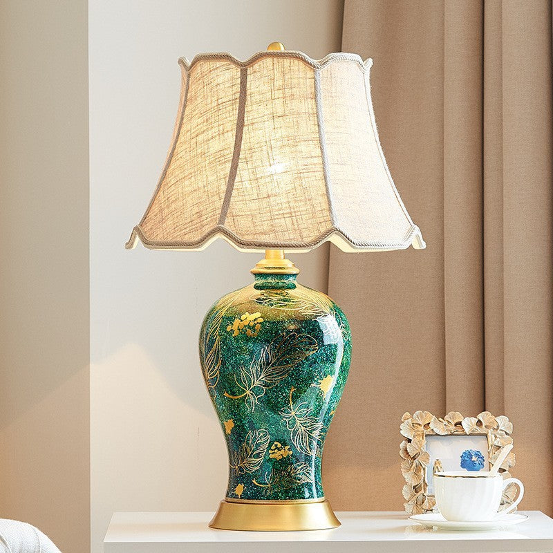 Chambre à coucher lit Lampe de table en céramique