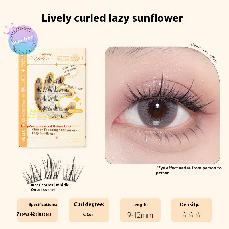 Sans colle Cils autocollants Faux cils
