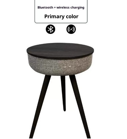 Table de coin côté léger Smart Table Bluetooth rechargeable Haut-parleur intégré Export Fils