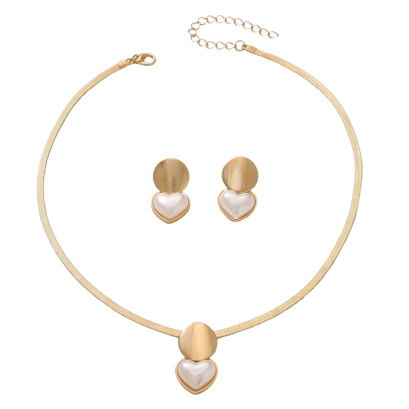 Collier pendentif en forme de coeur pour femmes