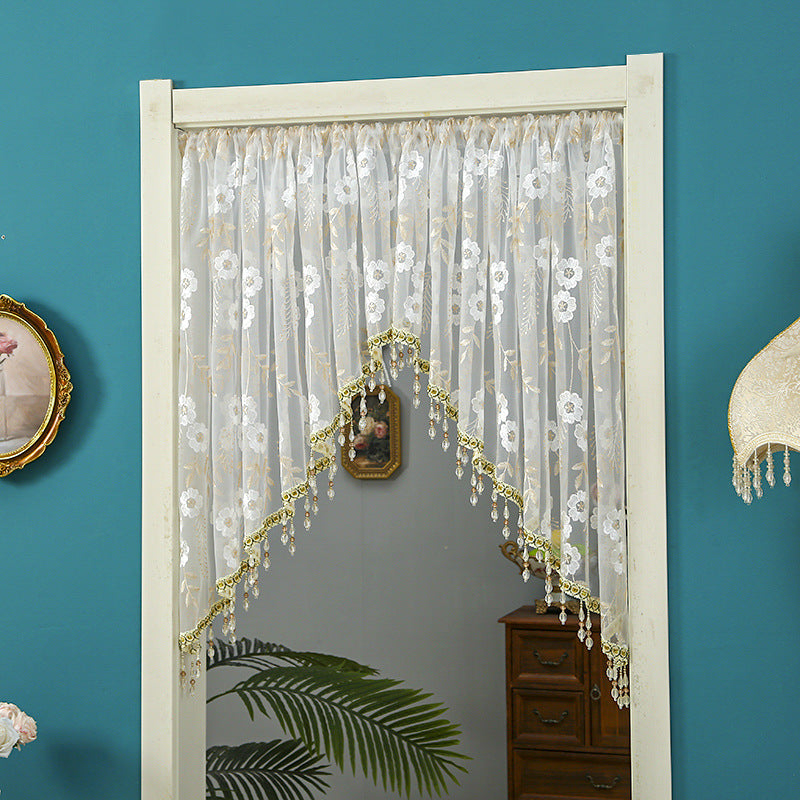 Dentelle demi rideau pour la chambre à coucher à la maison Decor