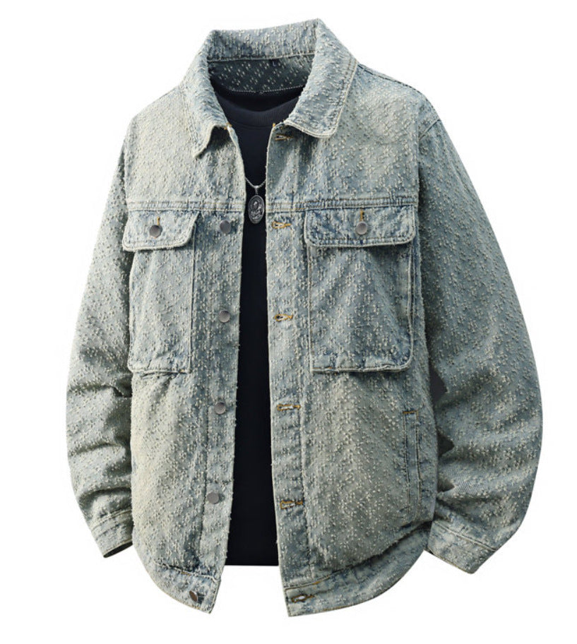 Veste de travail pour hommes lavés, style coréen