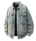 Veste de travail pour hommes lavés, style coréen