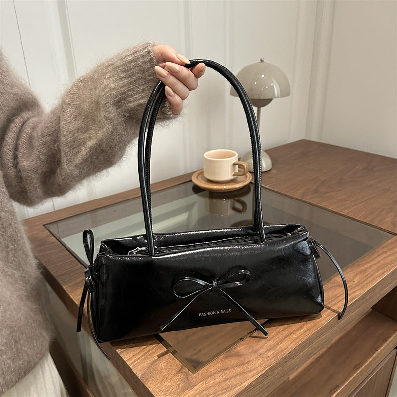 Sac à épaule occasionnel et élégant de grande capacité avec un détail Bow