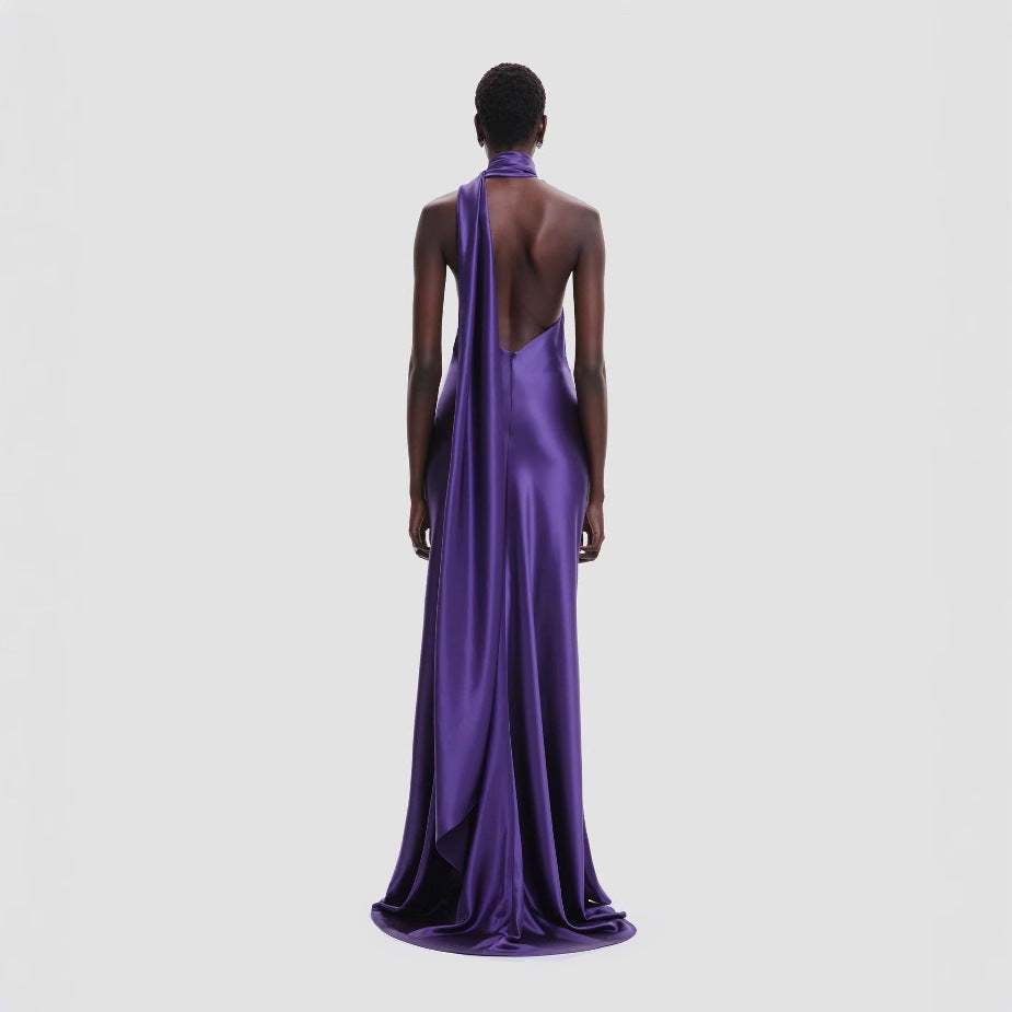 Robe de soirée pour porte-couleur haute taille