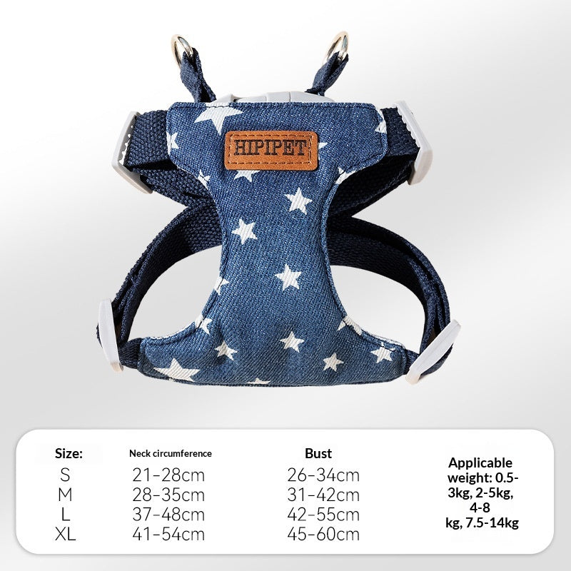 PrintempsÉté Respirant Denim Pet laisse
