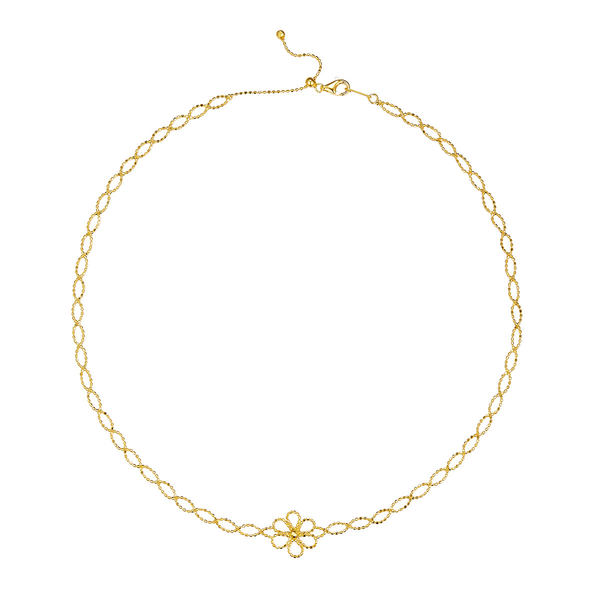 S925 Collier de fleur en argent sterling pour femmes