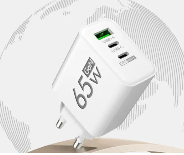 65W Carré givré 1USB 2PD Chargeur de téléphone portable multiports 5v2a 12W Char standard