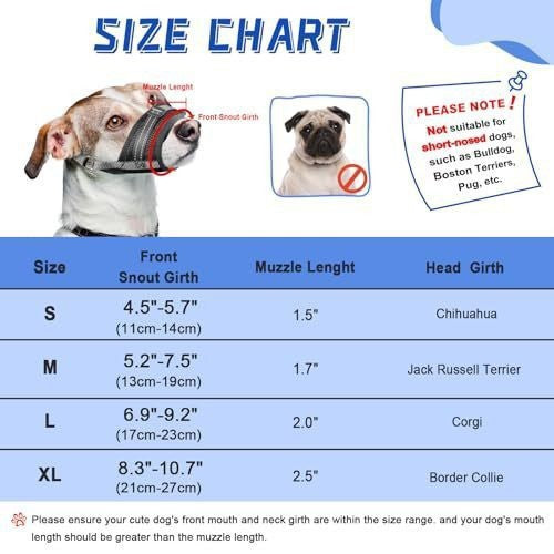 Le produit d'Amazon Muselière de chien doux respirant Muselière de mesh approprié pour petit