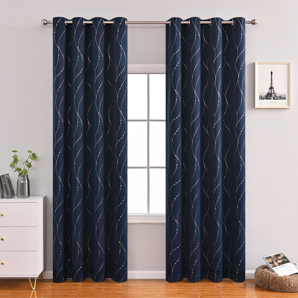 Moderne Minimalist Ameublement Rideaux décoratifs noir