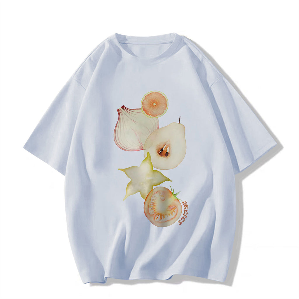 Style de rue Designer-inspiration Niche Surdimensionné demi-vêtement Top