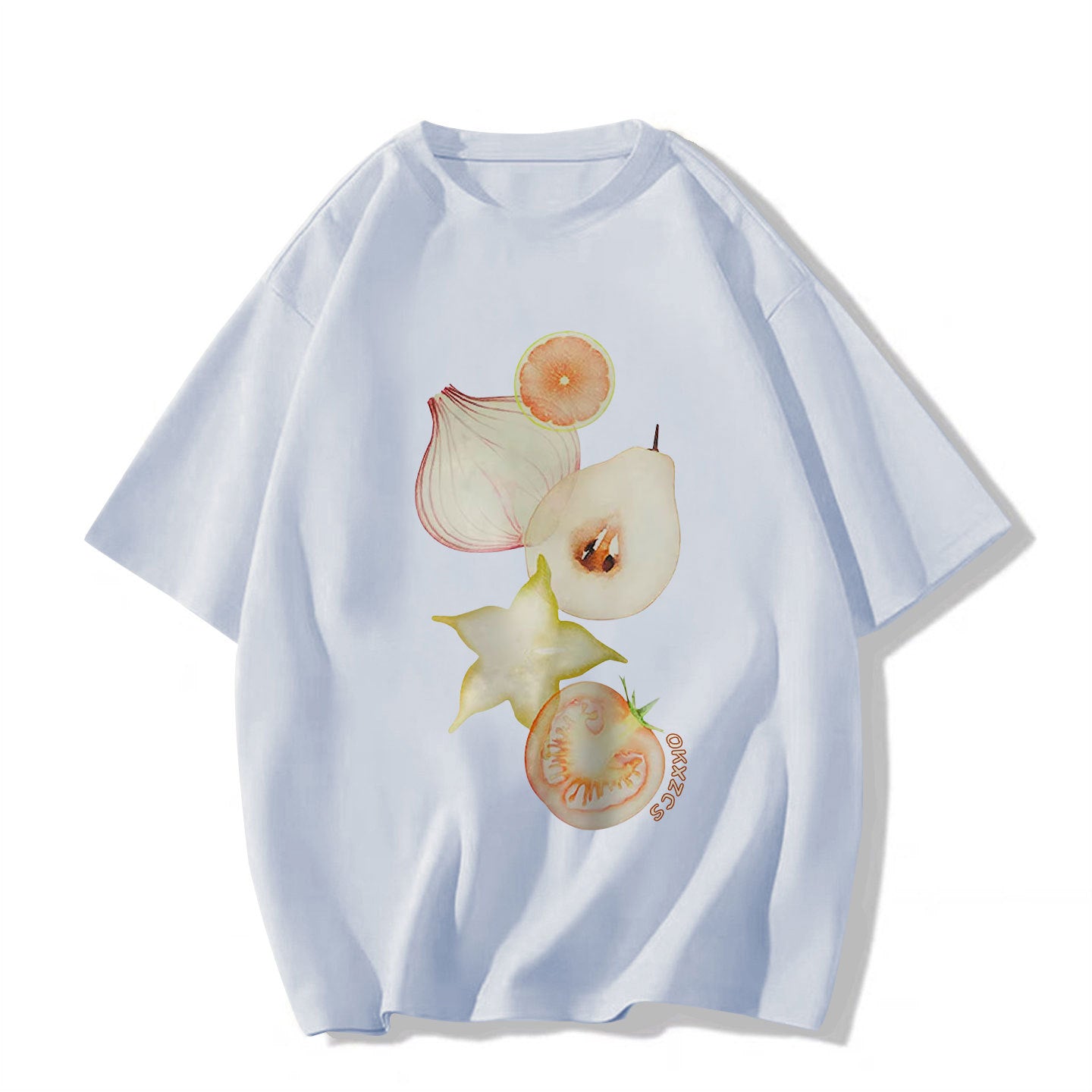 Style de rue Designer-inspiration Niche Surdimensionné demi-vêtement Top