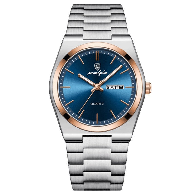 Montre à quartz lumineux ultra-mince pour homme