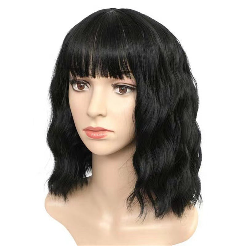 Femmes Short Curly Synthetic Bob Wig