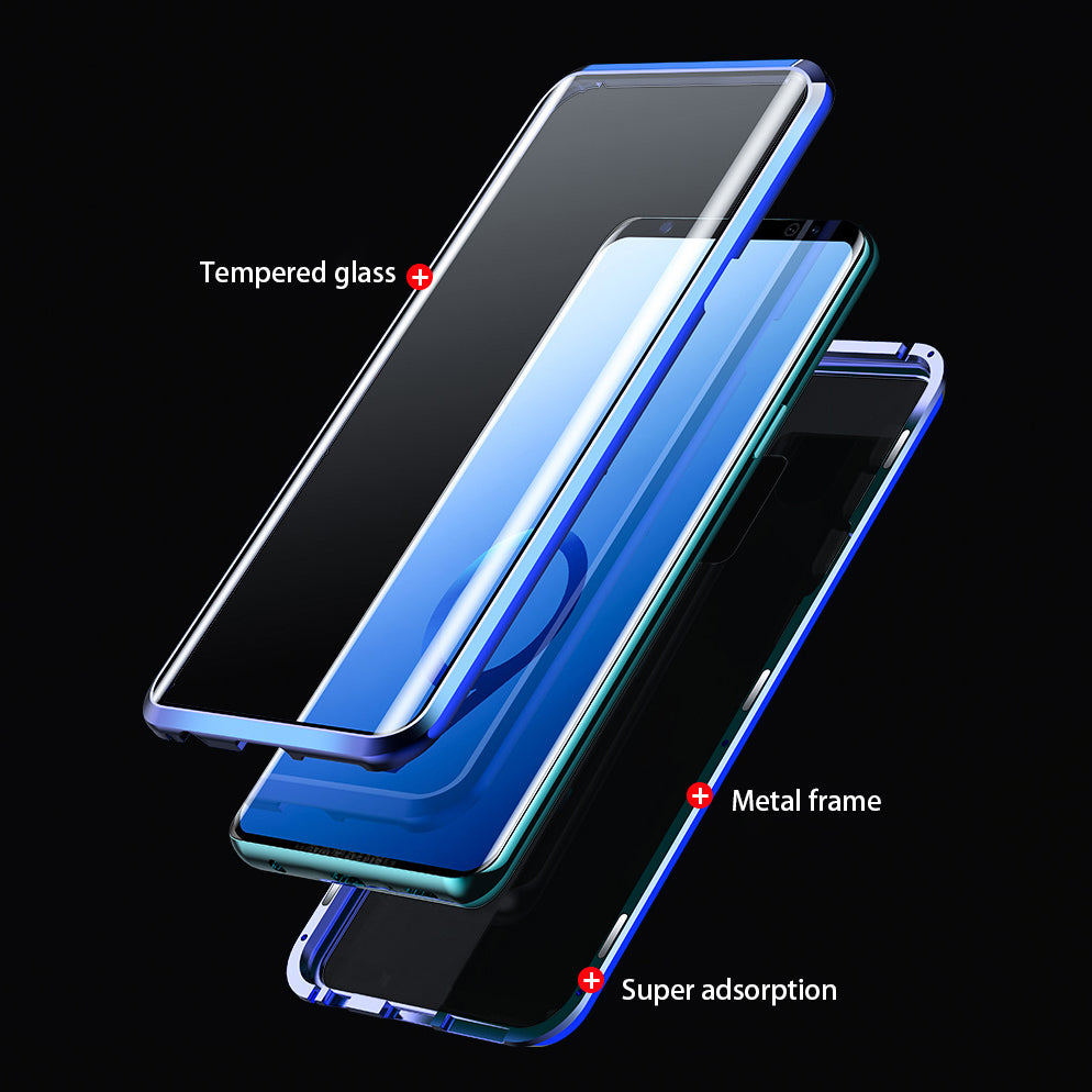 Transparent double face magnétique absorbant verre anti-chute film trempé téléphone mobile