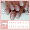 Améliorez votre look 24-pièces Court carré transparent de glace Gradient Pure-sex Design Full-cove