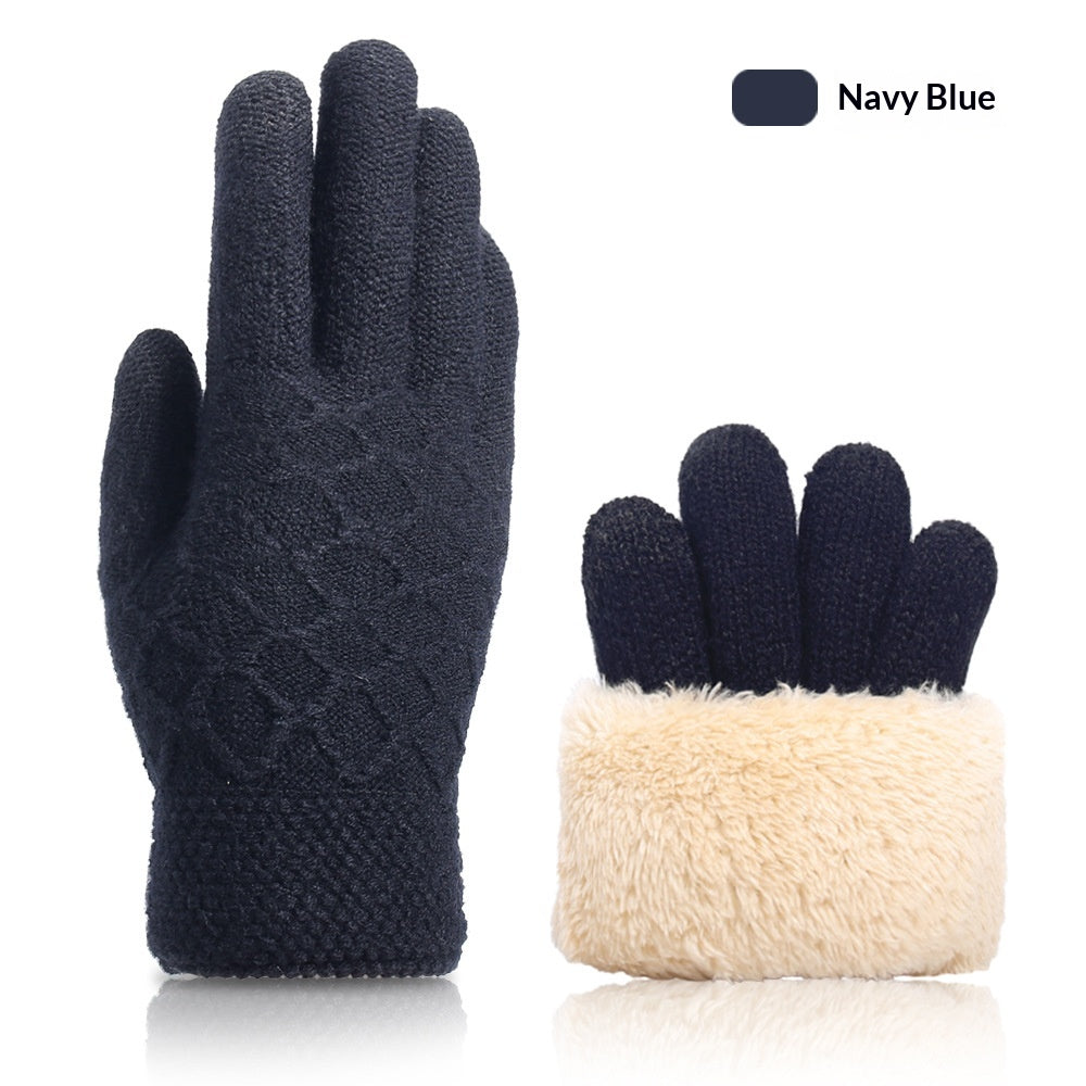 Gants à écran tactile d'automne et d'hiver pour les hommes avec doublure en polaire