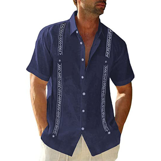 Chemise Homme imprimé 3D à manches courtes