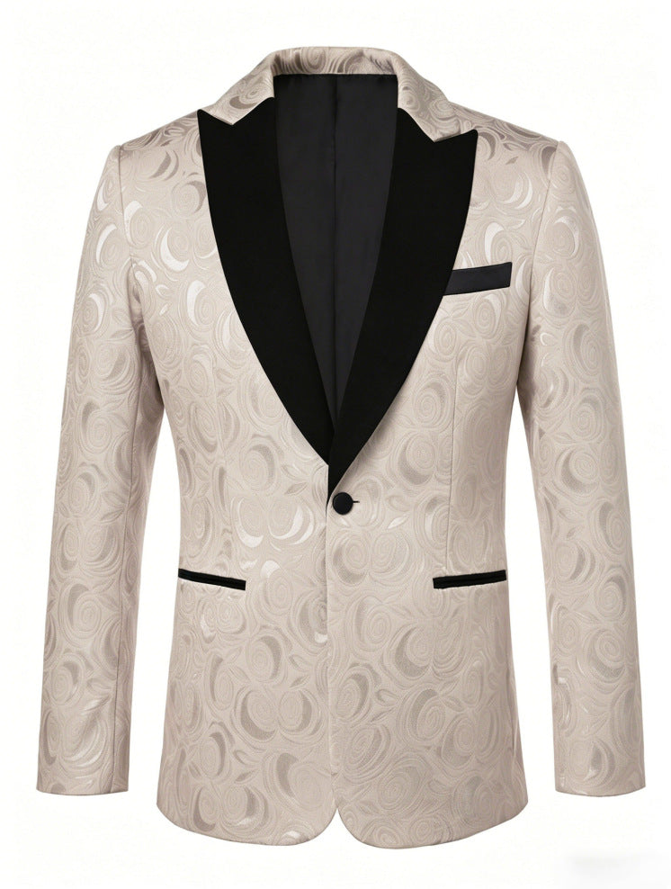 Homme Élégant costume formel Jacquard pour banquets Et les fêtes