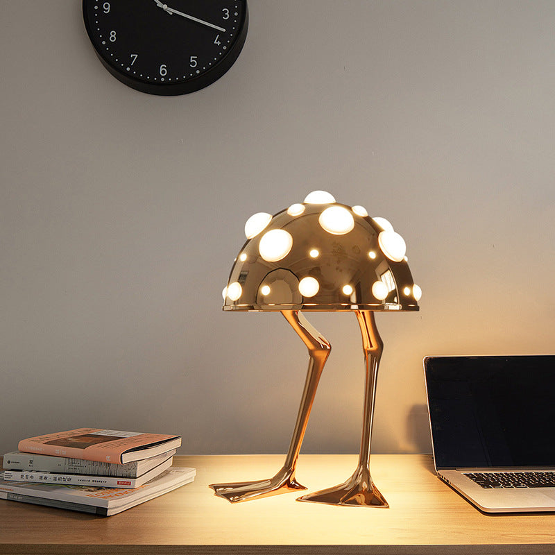 Lampe de table pour plongeur tout-cuivre