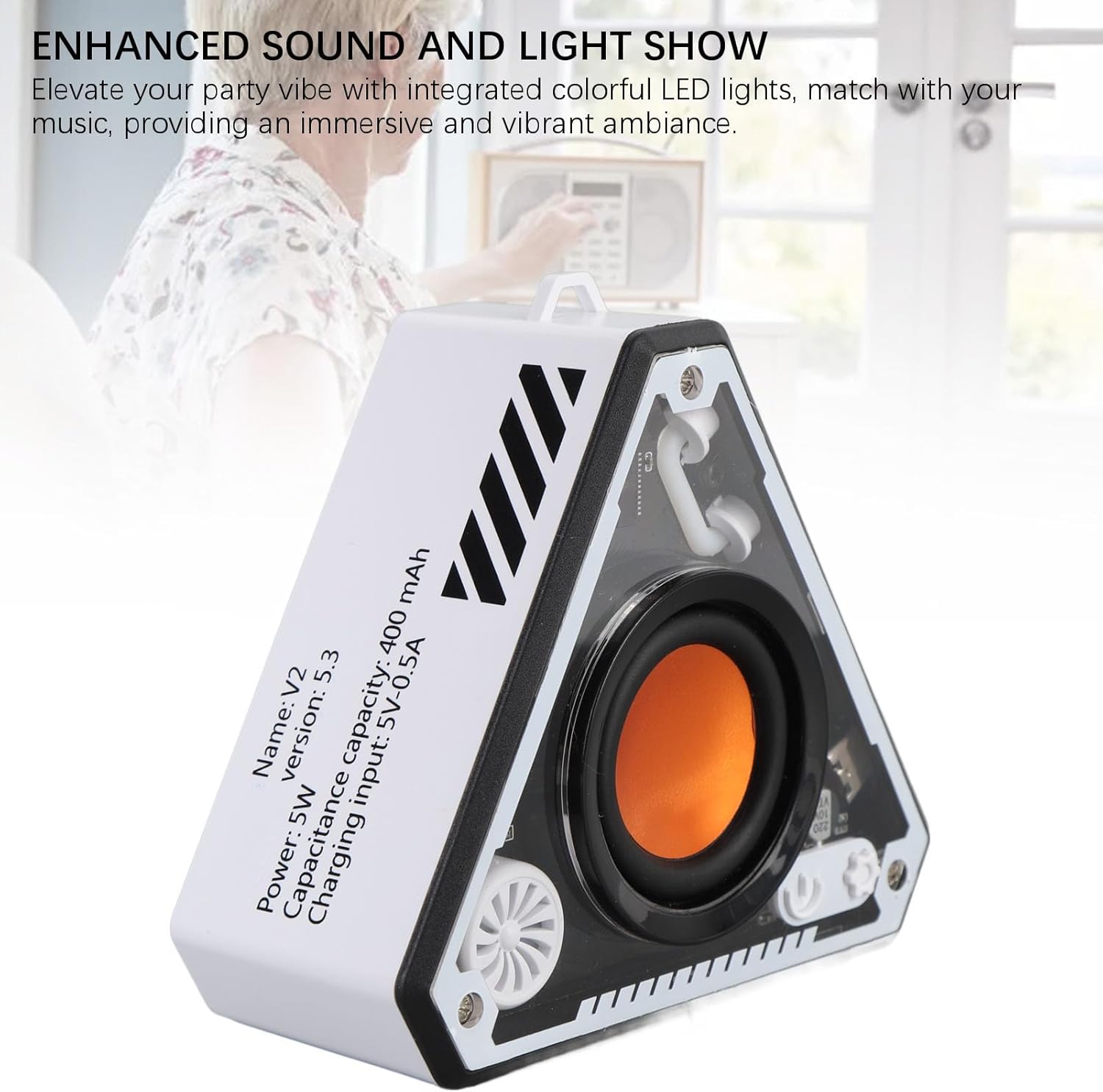 V2 sans fil Bluetooth Haut-parleur Outdoor Portable Mecha Subwoofer Mini Bureau Petit haut-parleur